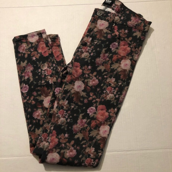 hudson floral print skinny jean size 26 - Picture 3 of 13